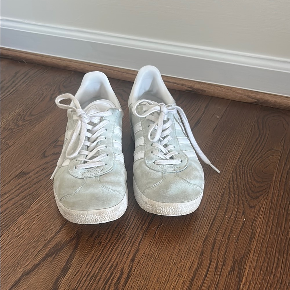 Adidas Gazelle Mint White and Light Green Sneakers